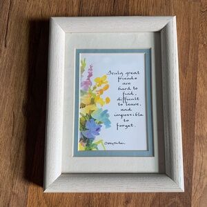 Framed Friendship Poem